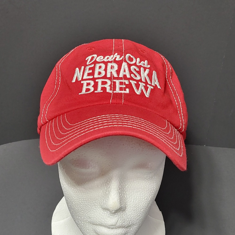 Zipline‎ Brewing Co Red Dear Old Nebraska Brew Hat Adjustable Strapback Cap